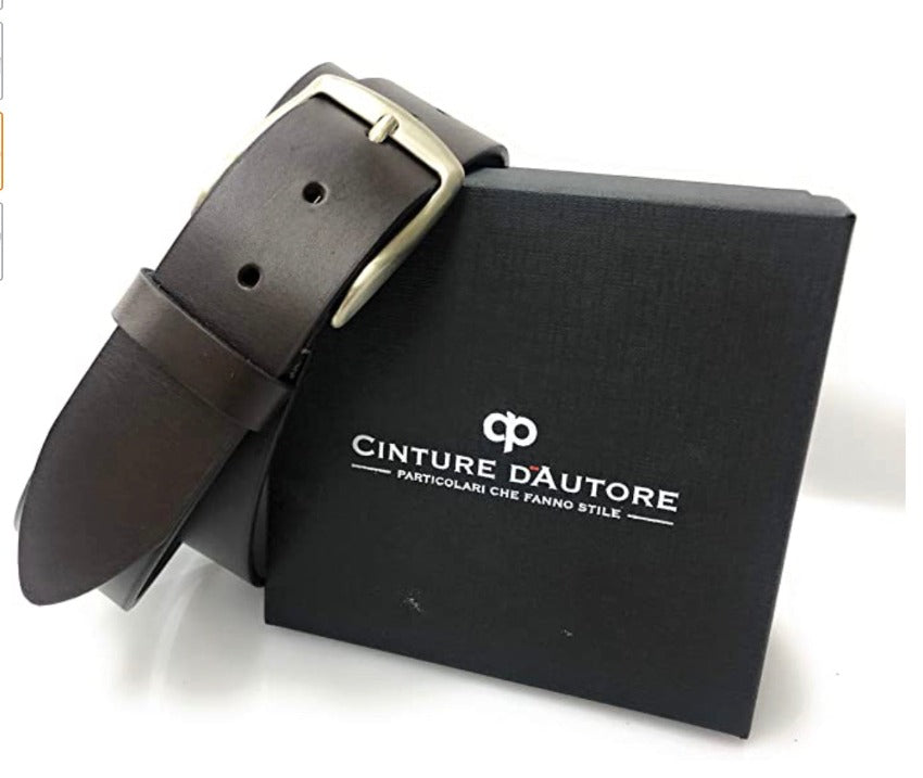 Cinture D'autore - Cintura in Vero Cuoio, 100% Made in Italy.