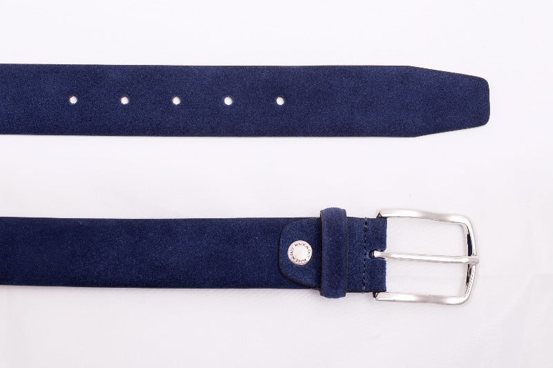 Cinture D'Autore, Cintura classica in camoscio - 100% Made in Italy.